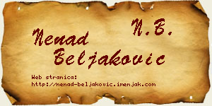 Nenad Beljaković vizit kartica